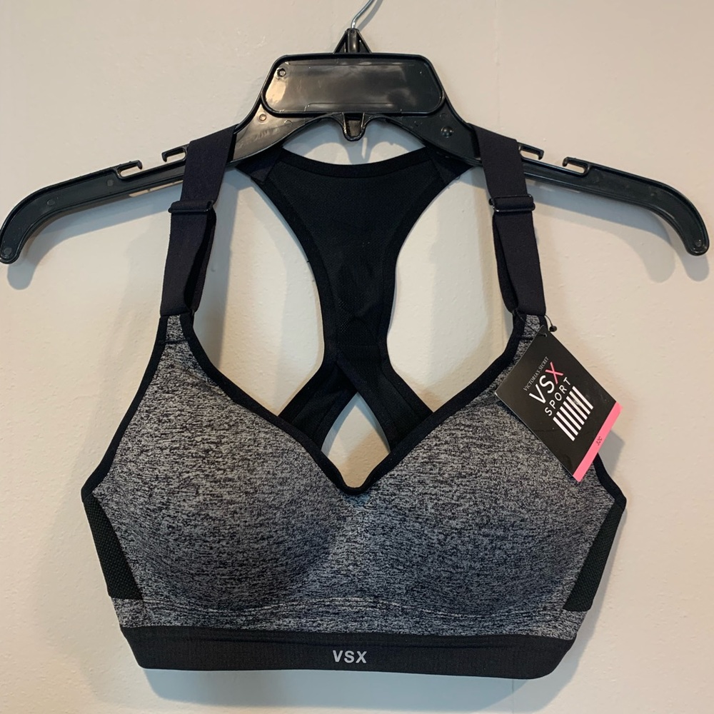 Victoria’s Secret Incredible Sports Bra Max Support 32C Black & Gray